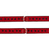 SiaLinda Premium Lamm- und Rindsleder Halsband rot schwarz mit Glitter - Made in Italy - SiaLinda.com